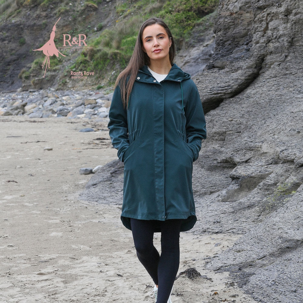 Relax & Renew Aoife Green Raincoat