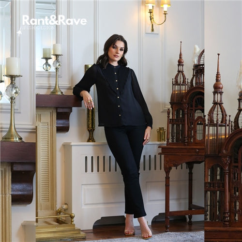 Rant & Rave Joan Black Straight Leg Jean