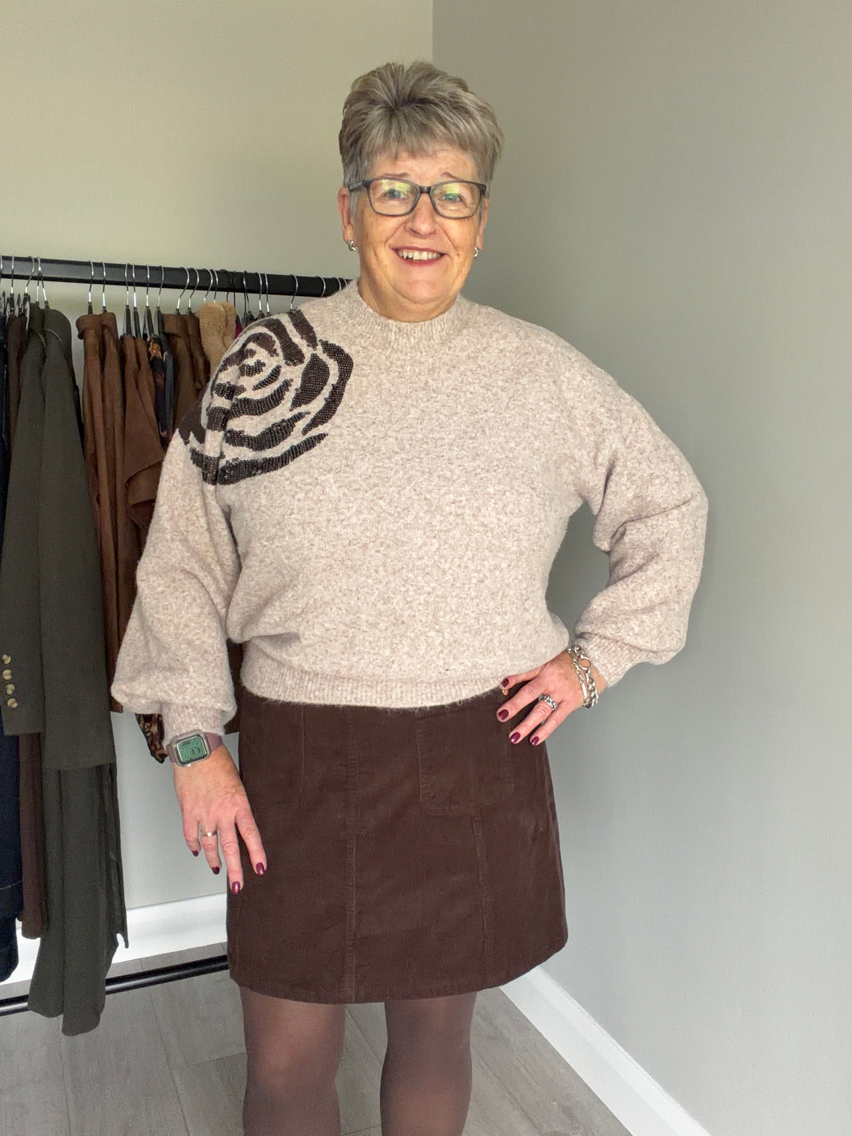 Rant & Rave Sarah Light Brown Jumper