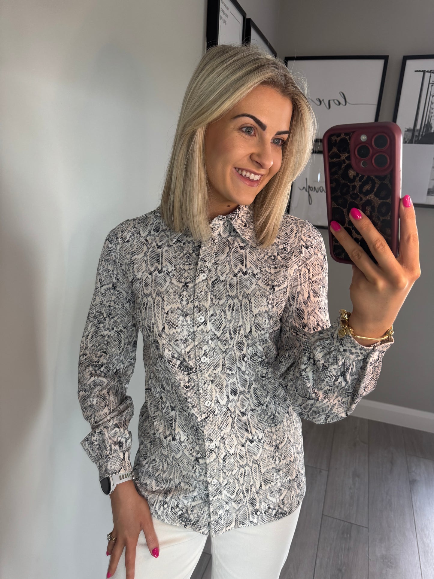 Yest Grey/Black Snake Shirt