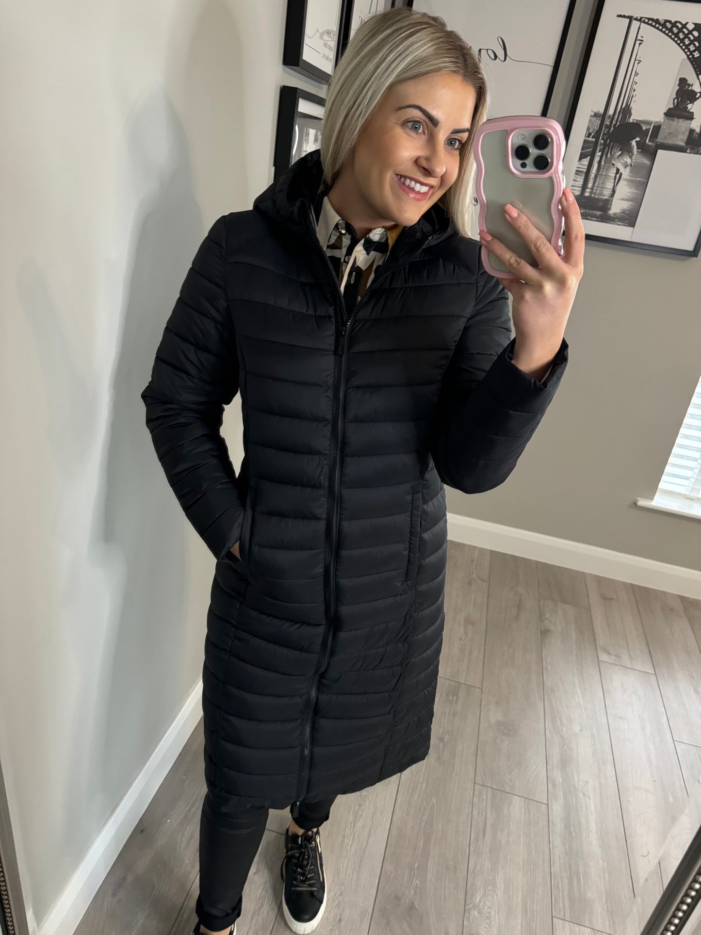 Emreco Black Puffer Coat