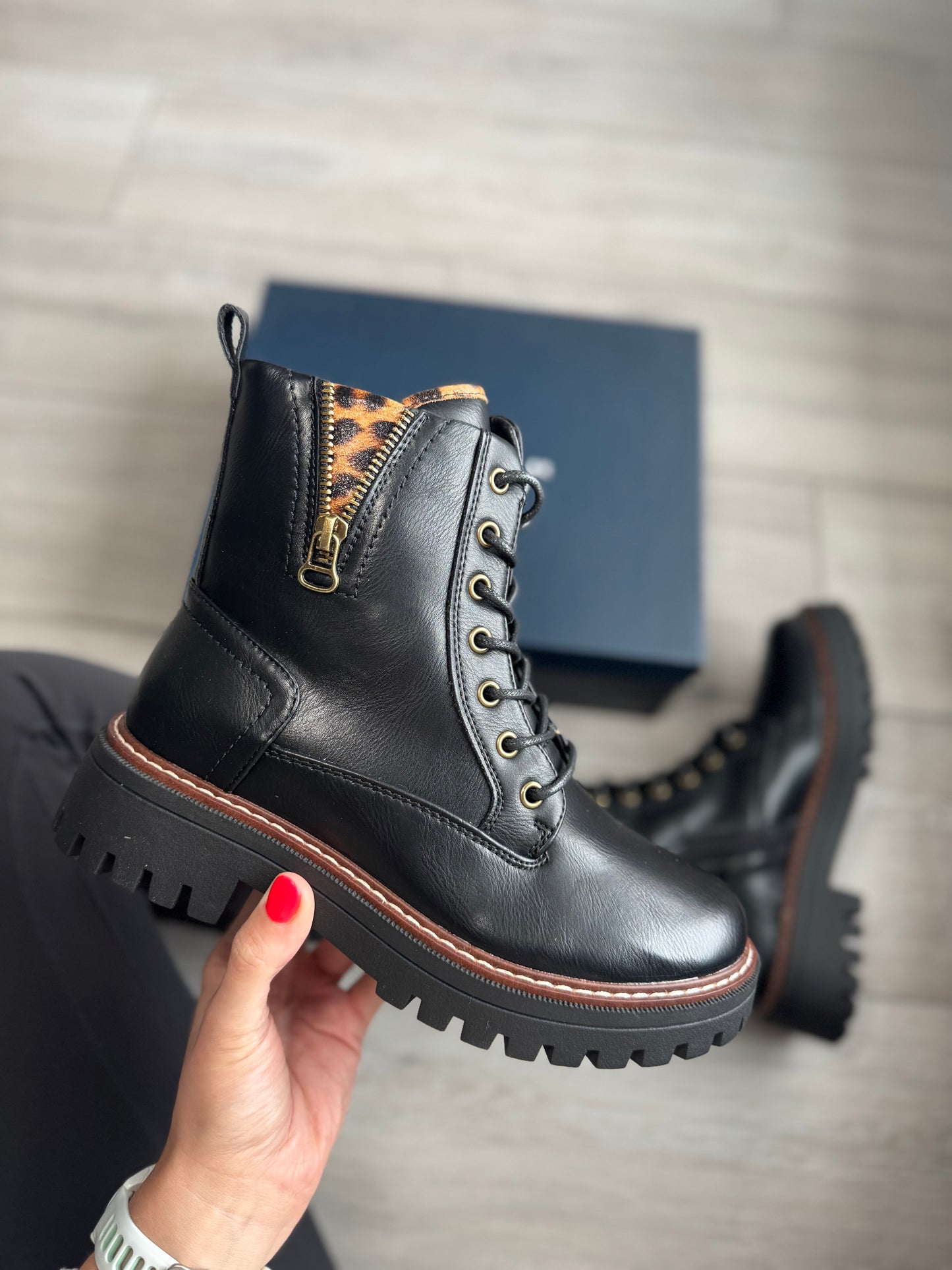 Lunar Colorado Black Leopard Boot