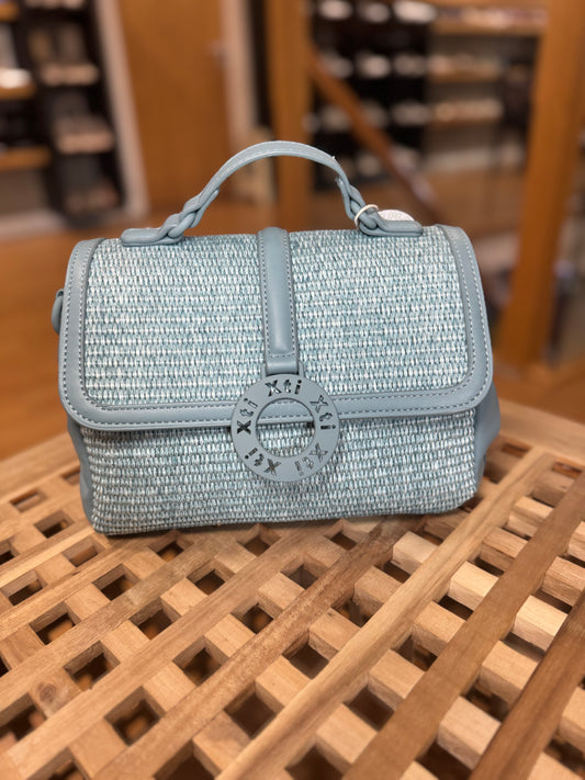 XTI Blue Grab/Crossbody Bag
