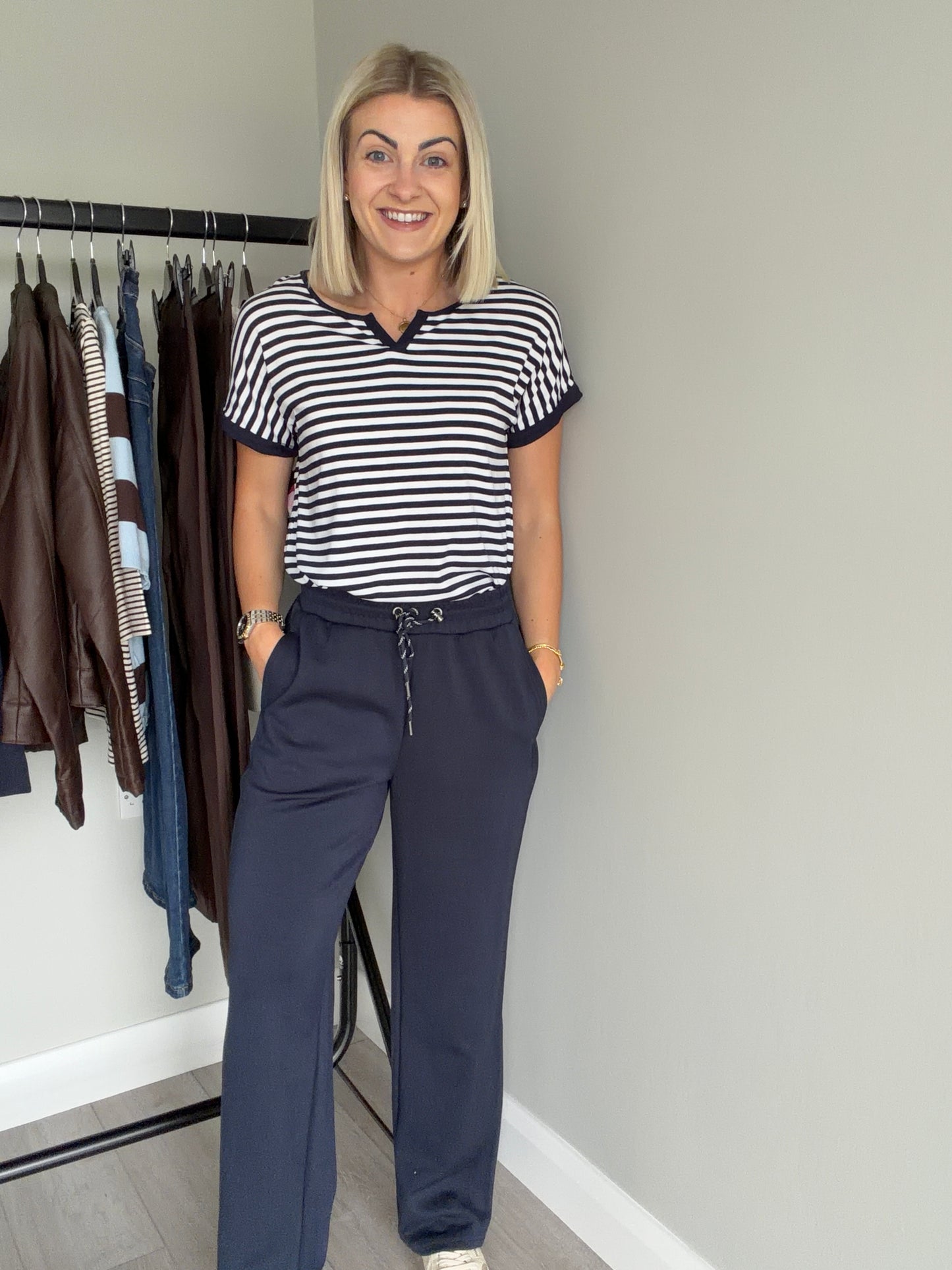 B.Young BYpusti Dark Sapphire String Trousers