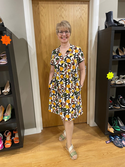 Nomads White Multi Print Dress