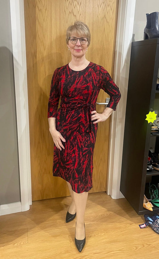 Brandtex Black/Red Dress