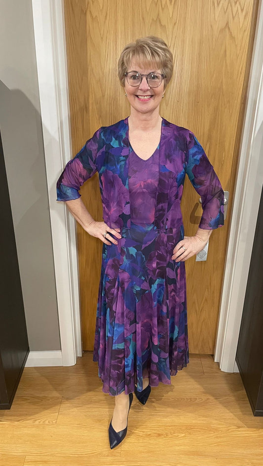 Glitz Plum/Blue Two Piece