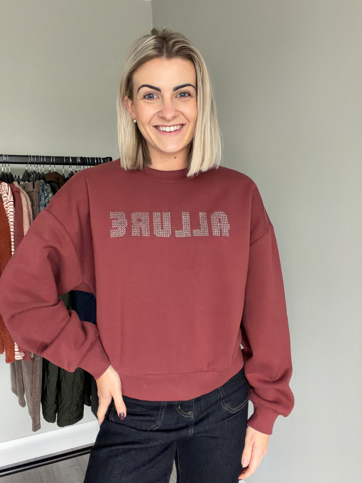 Kaffe KAmelanie Port Embroidered Sweatshirt
