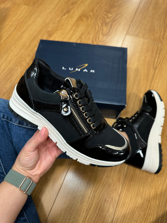 Lunar Sammy Black Trainer