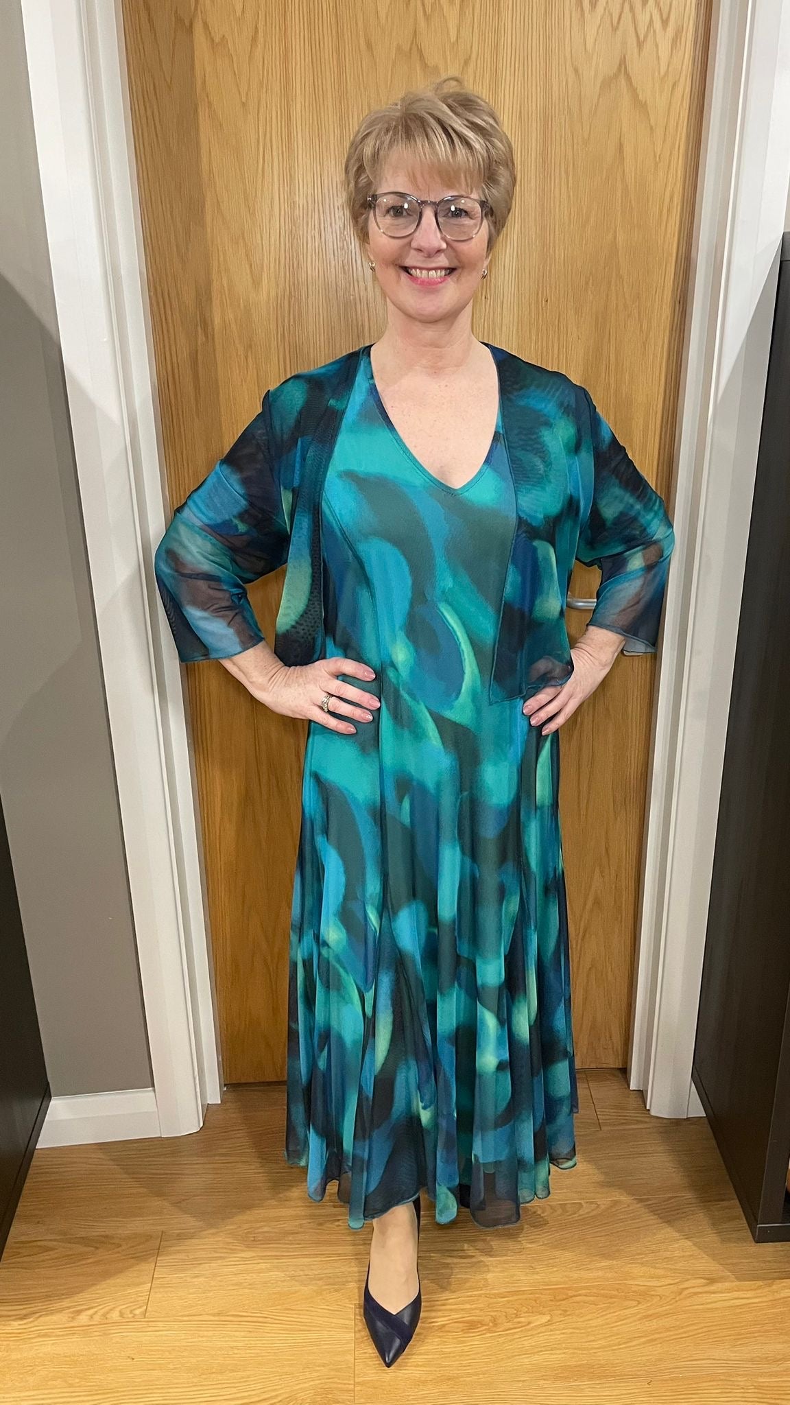 Glitz Teal Multi Two Piece