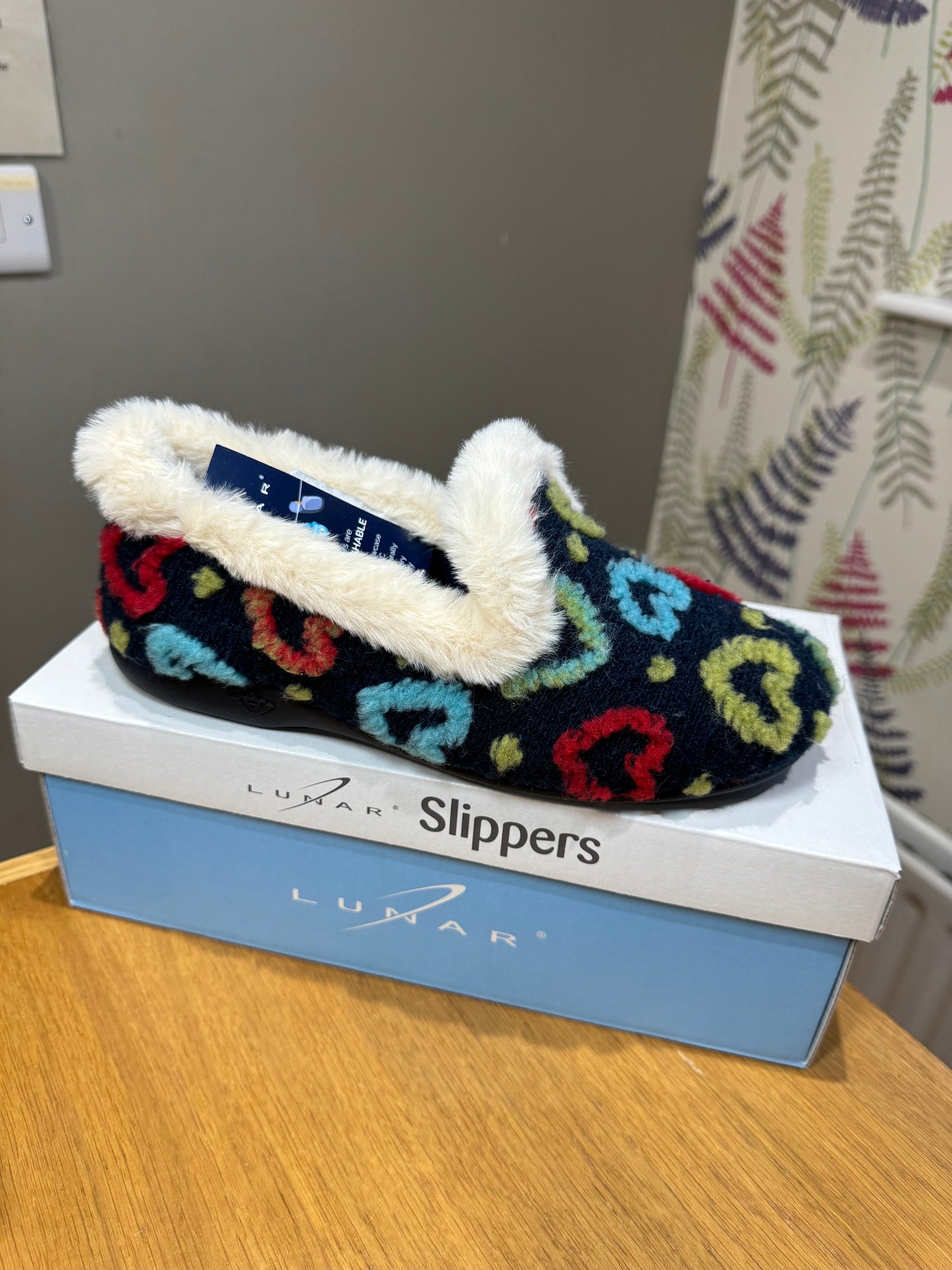 Lunar Truffle Navy Slipper