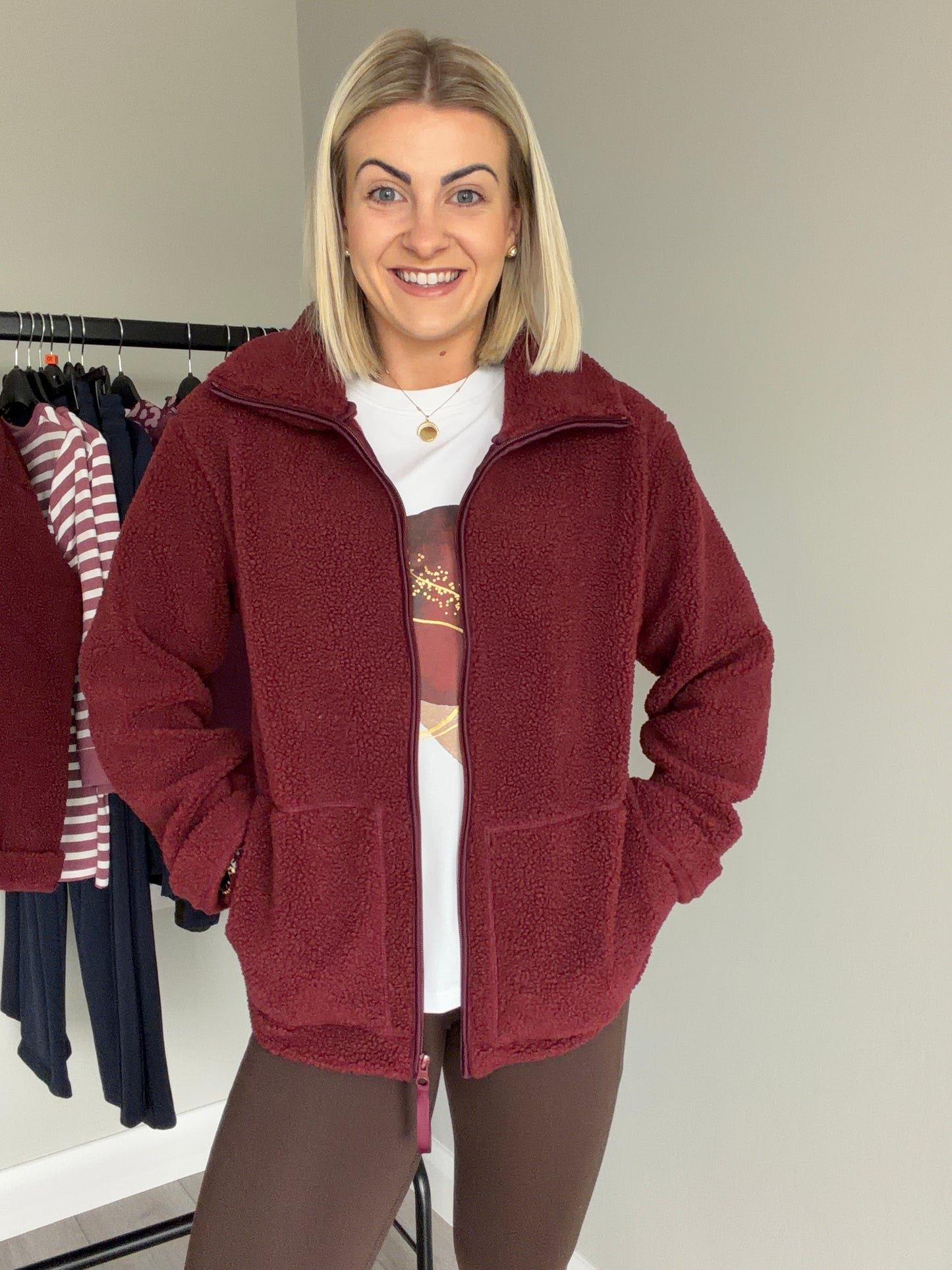 Merlot Zip Fleece