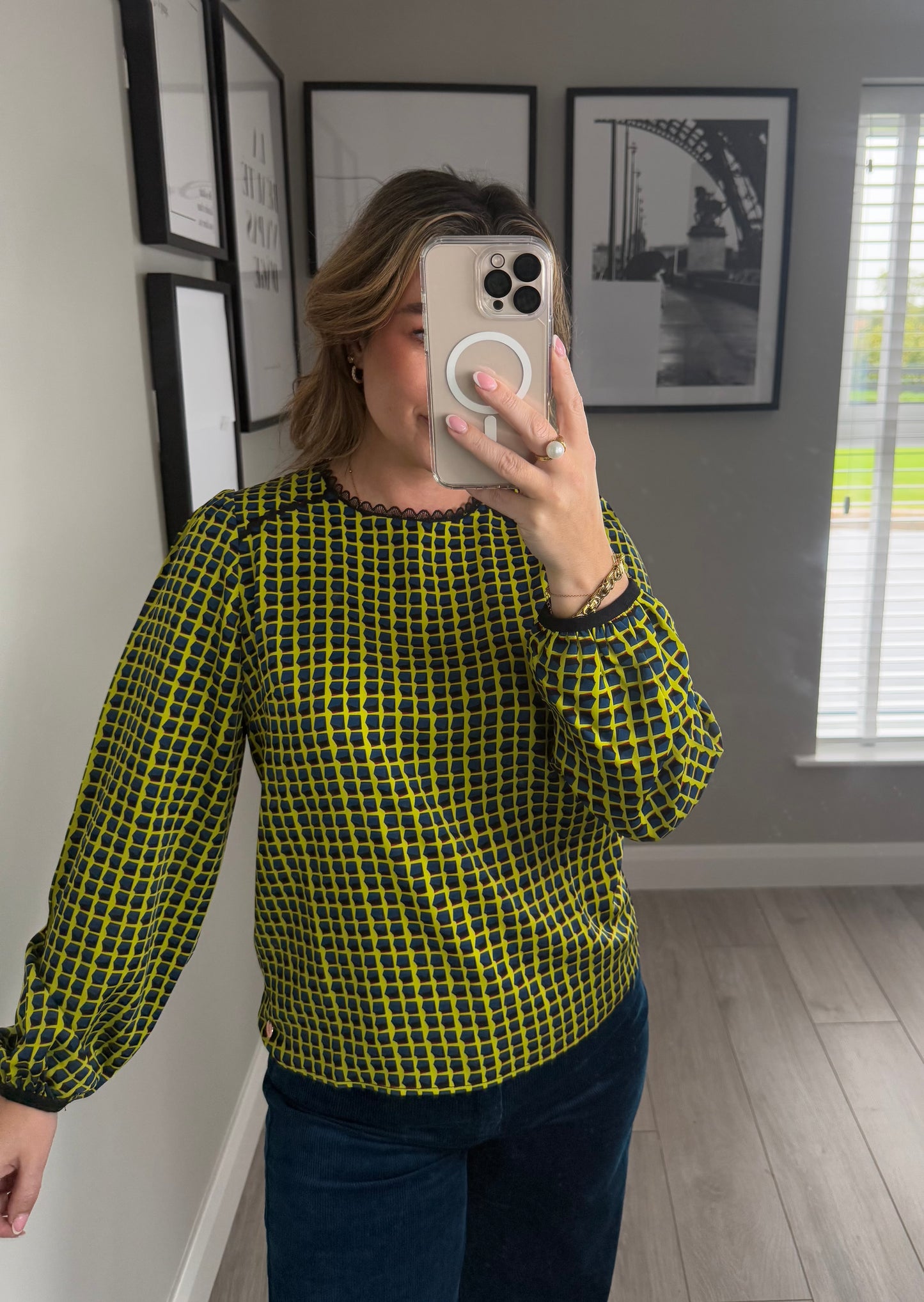Rant & Rave Sade Lime Green Top