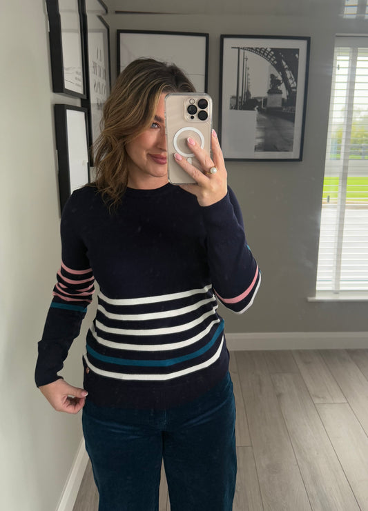 Rant & Rave Winslet Navy Jumper
