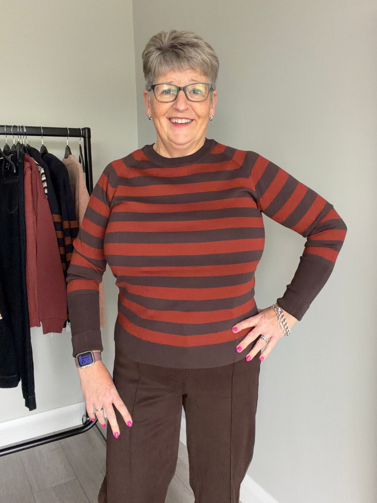 B.Young BYmmorla Paprika/Brown Jumper