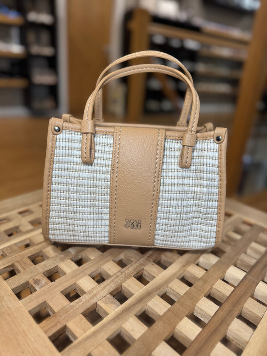 XTI Tan/Cream Grab/Crossbody Bag