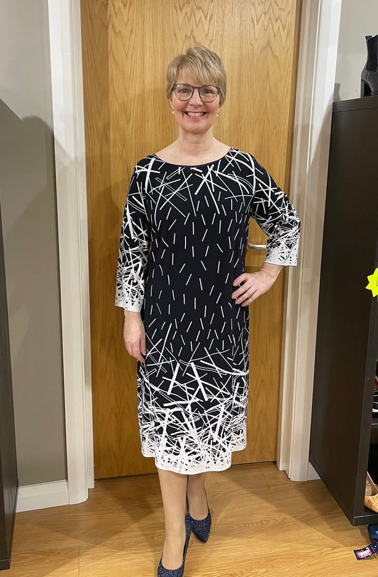 Anonymous Navy/White Dress