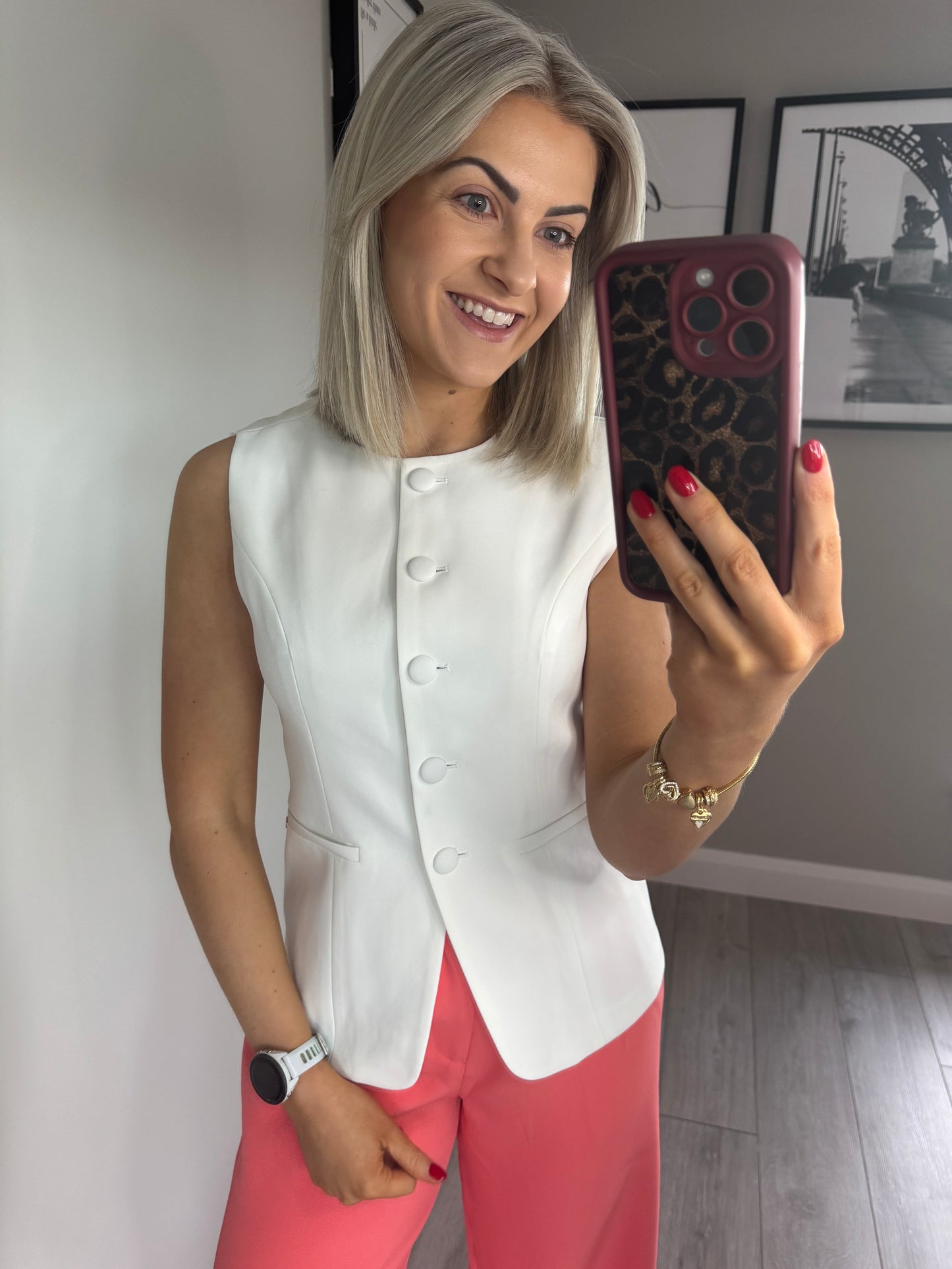 Rant & Rave Melody Off White Waistcoat