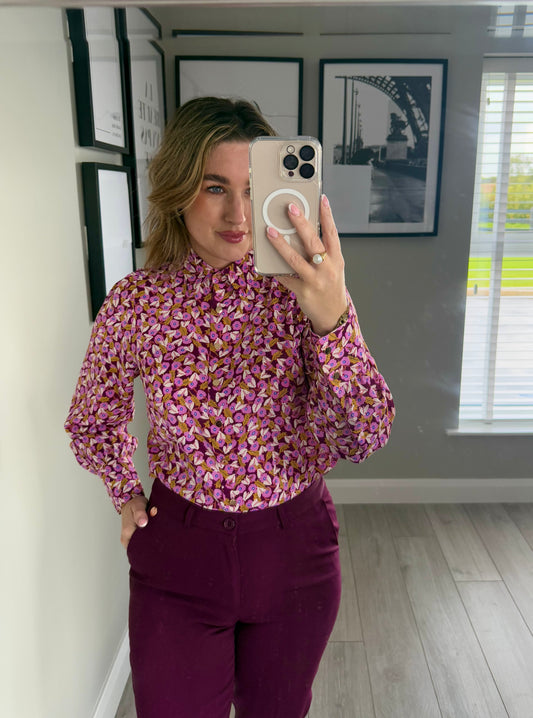 Rant & Rave Jasleen Pink Blouse
