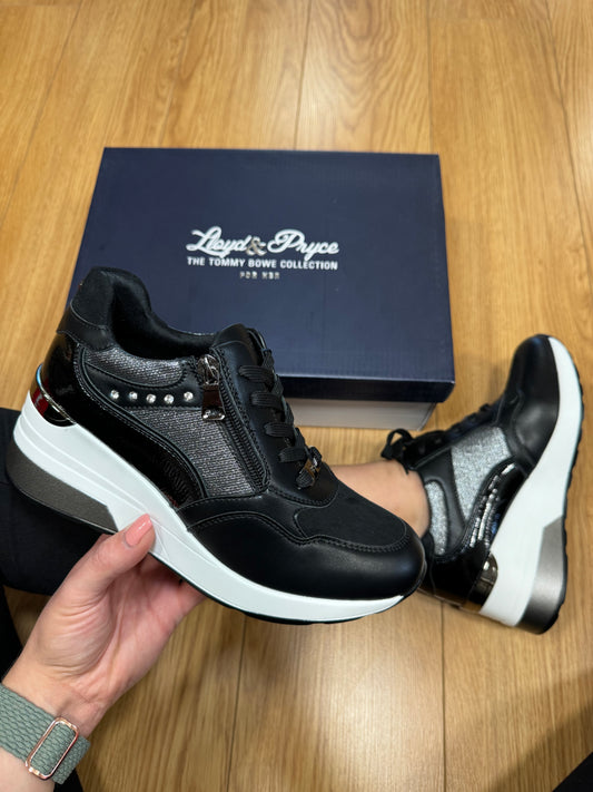 Tommy Bowe for Her Malcolm Black Wedge Trainer