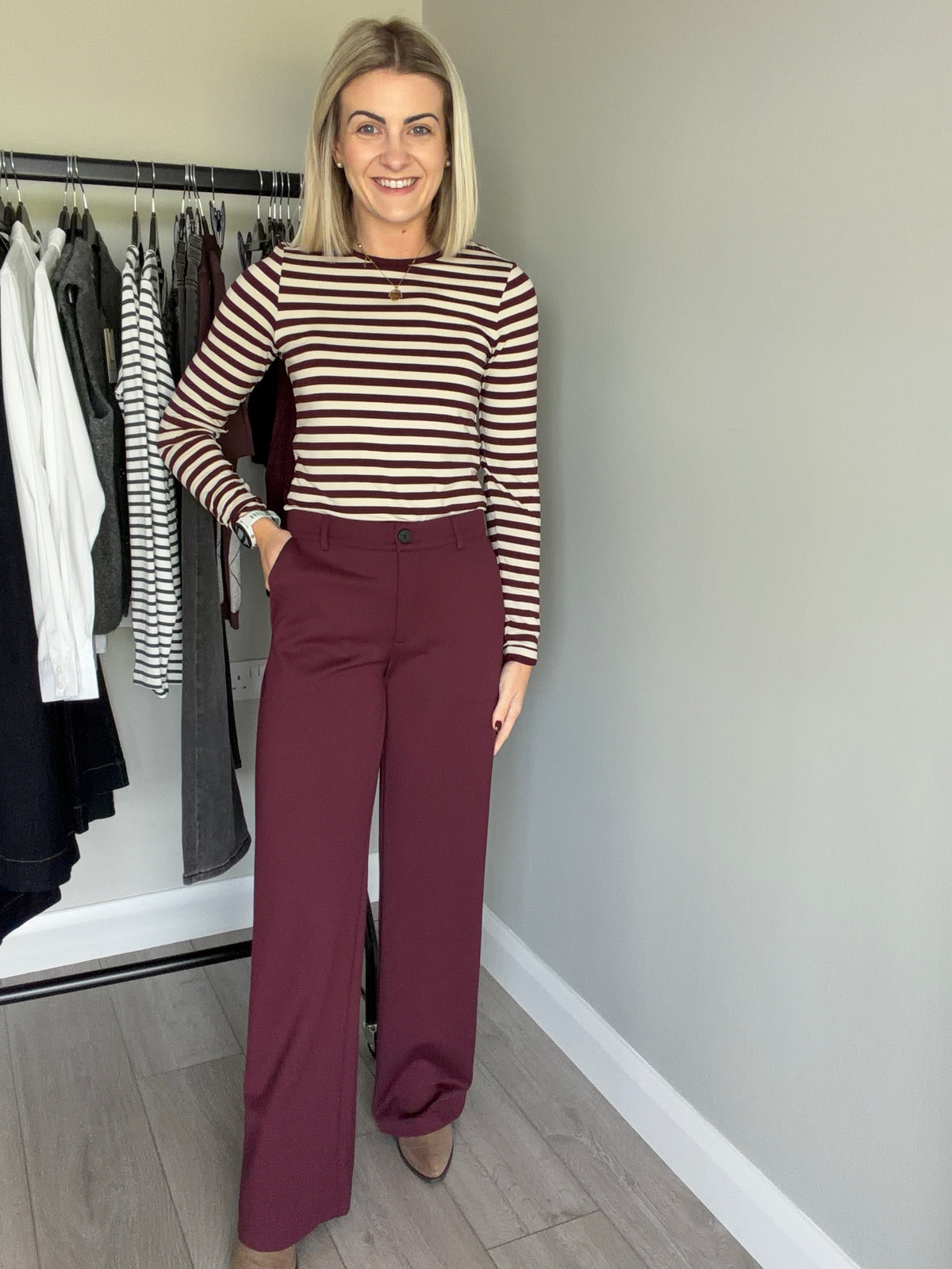 Freequent Port Straight Trousers