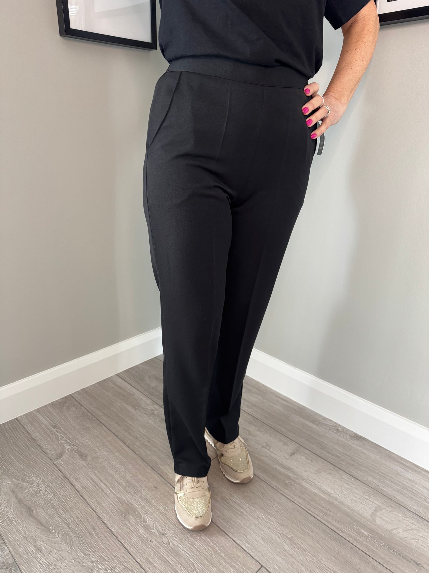 Black Elasticated Trousers