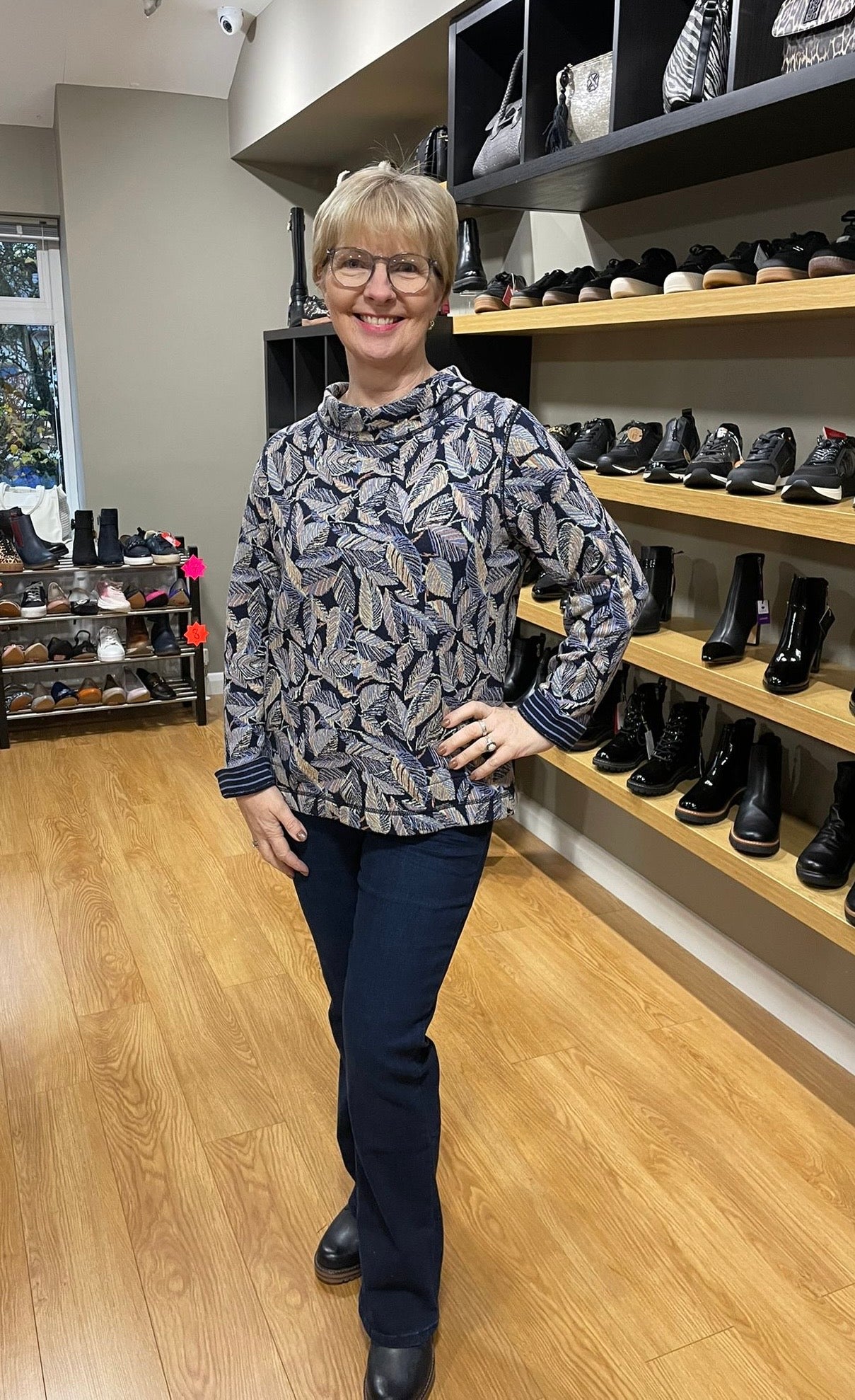 Adini Bhavi Reversible Autumn Leaf Top