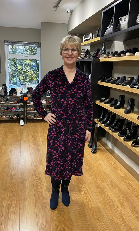 Adini Velveteen Immy Purple Dress