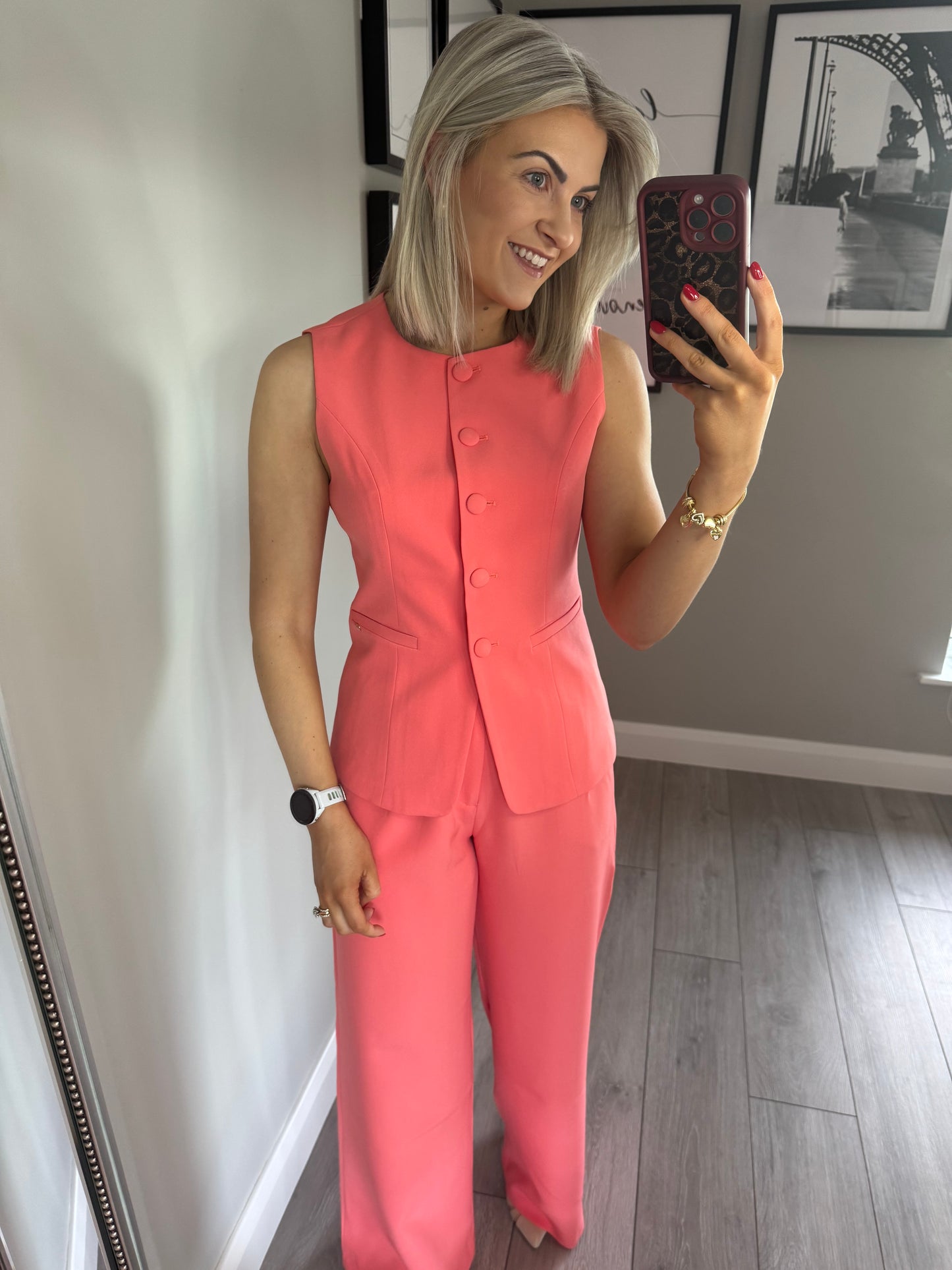 Rant & Rave Melody Coral Waistcoat