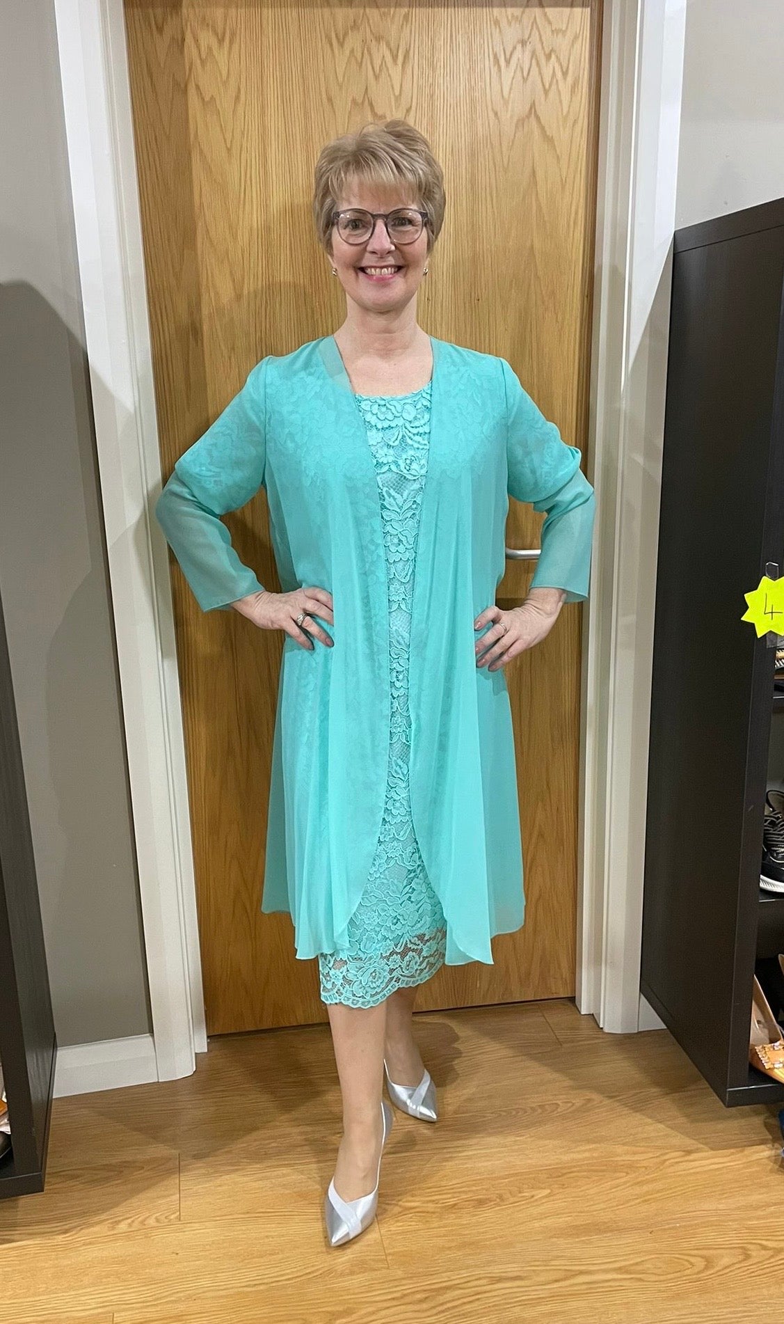 Glitz Mint Lace Two Piece