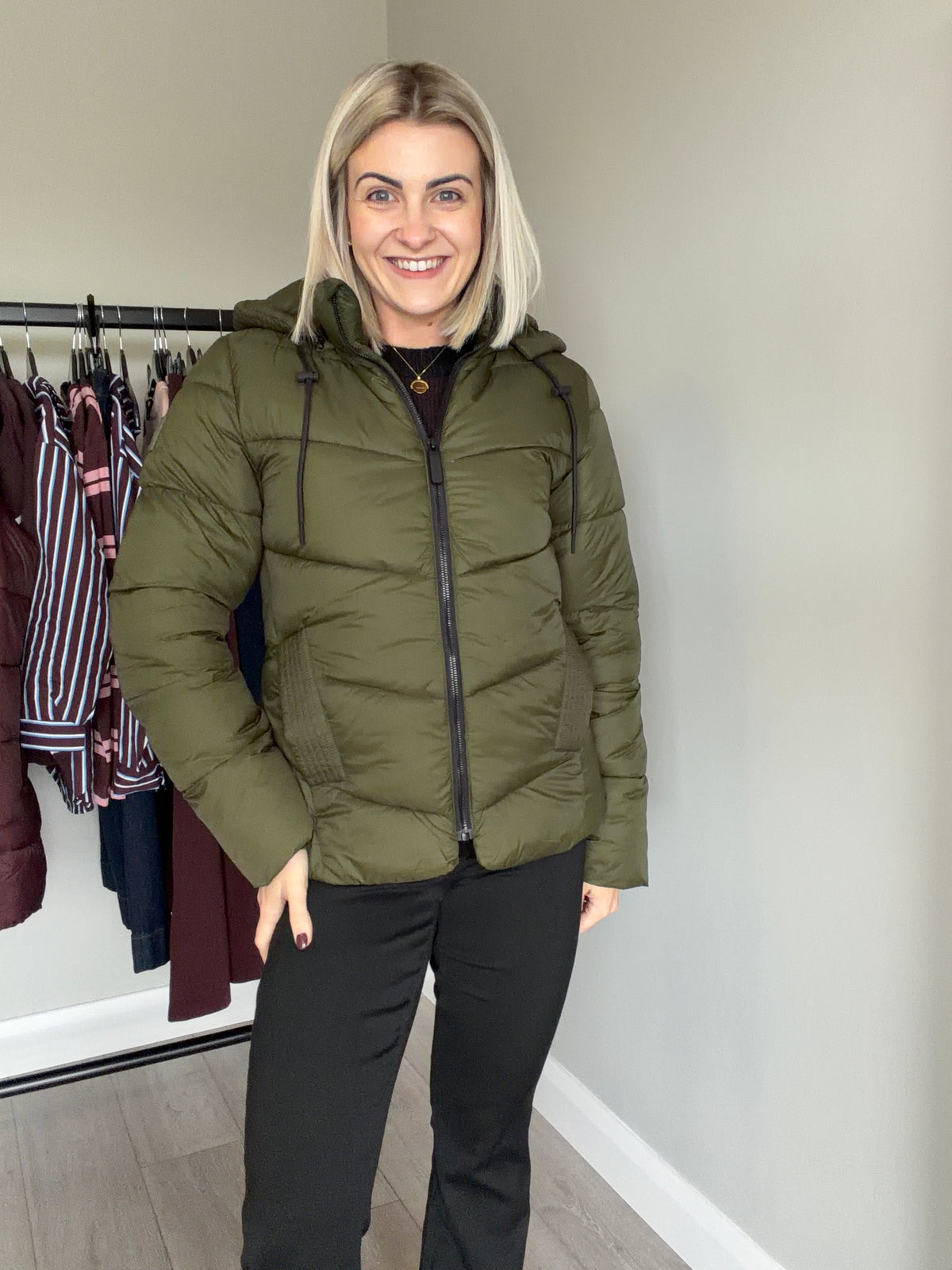 Kaffe KAsusanne Forest Night Short Coat