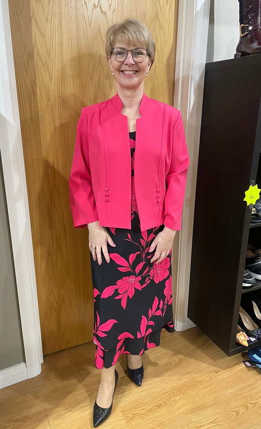 Glitz Hot Pink/Black Two Piece