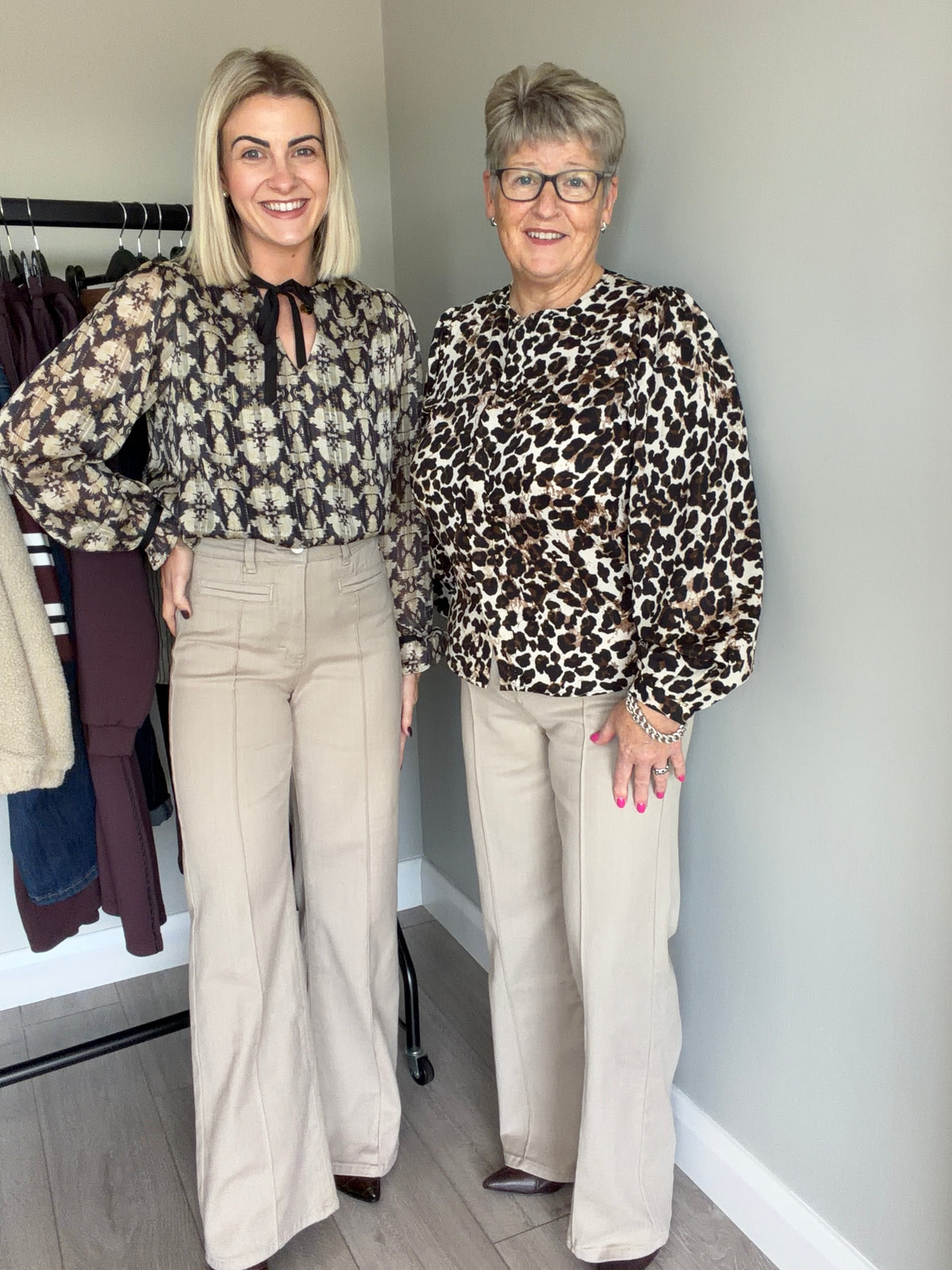 Rant & Rave Harriet Stone Pintuck Wide Leg