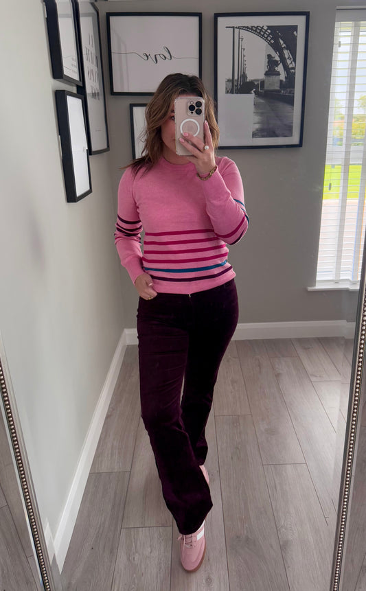 Rant & Rave Edelle Plum Bootcut Cord