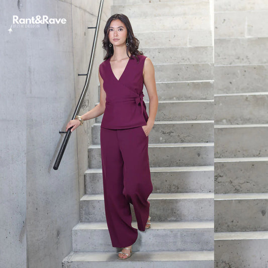 Rant & Rave Zabrina Cranberry Waistcoat