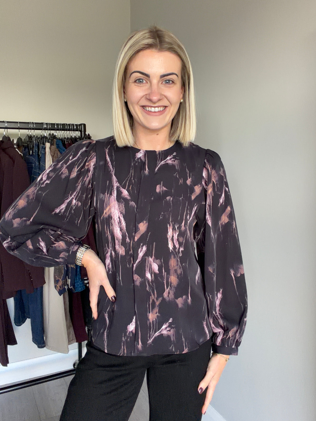 Rant & Rave Naomi Black Blouse