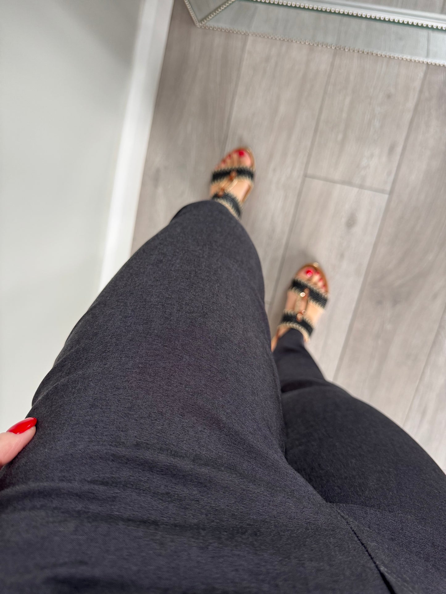 Pinns Grey Pull On Trousers