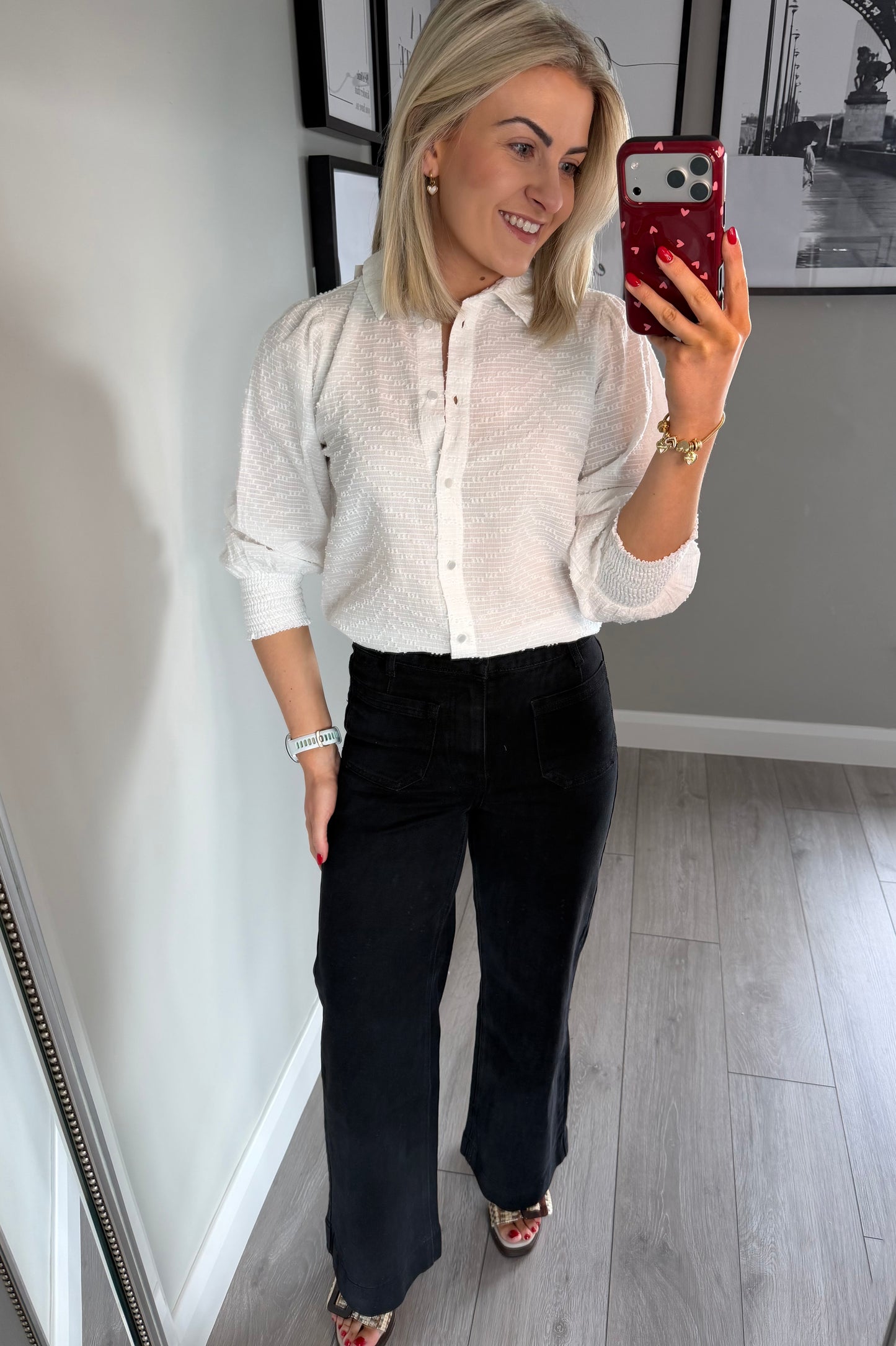 Rant & Rave Nola Black Wide Leg Jean