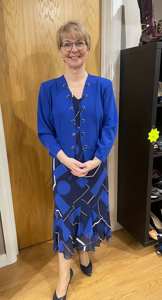 Glitz Royal/Navy Rope Two Piece