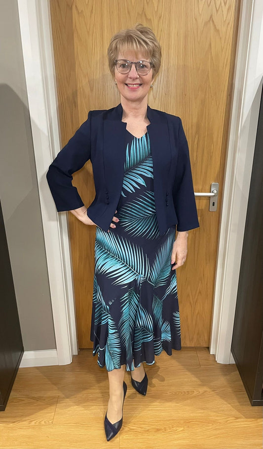 Glitz Navy/Teal Two Piece