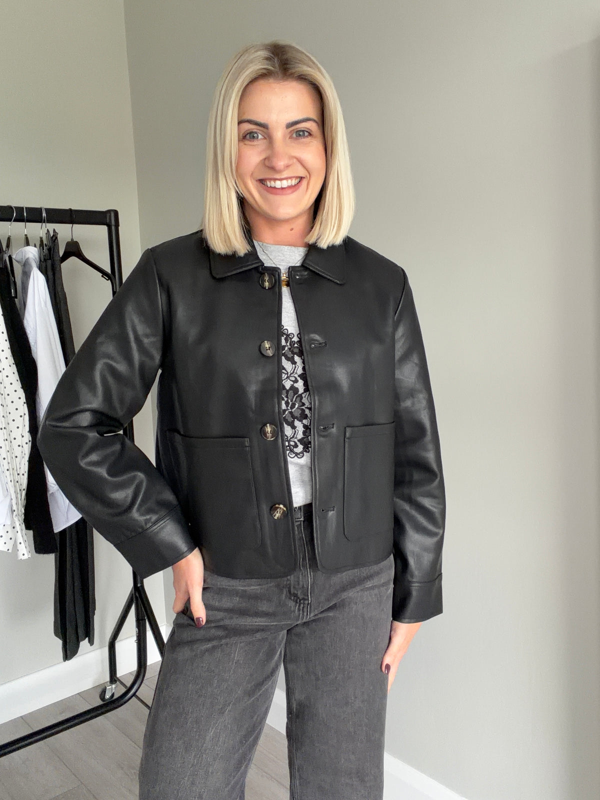 Rant & Rave Adele Black Leather Jacket