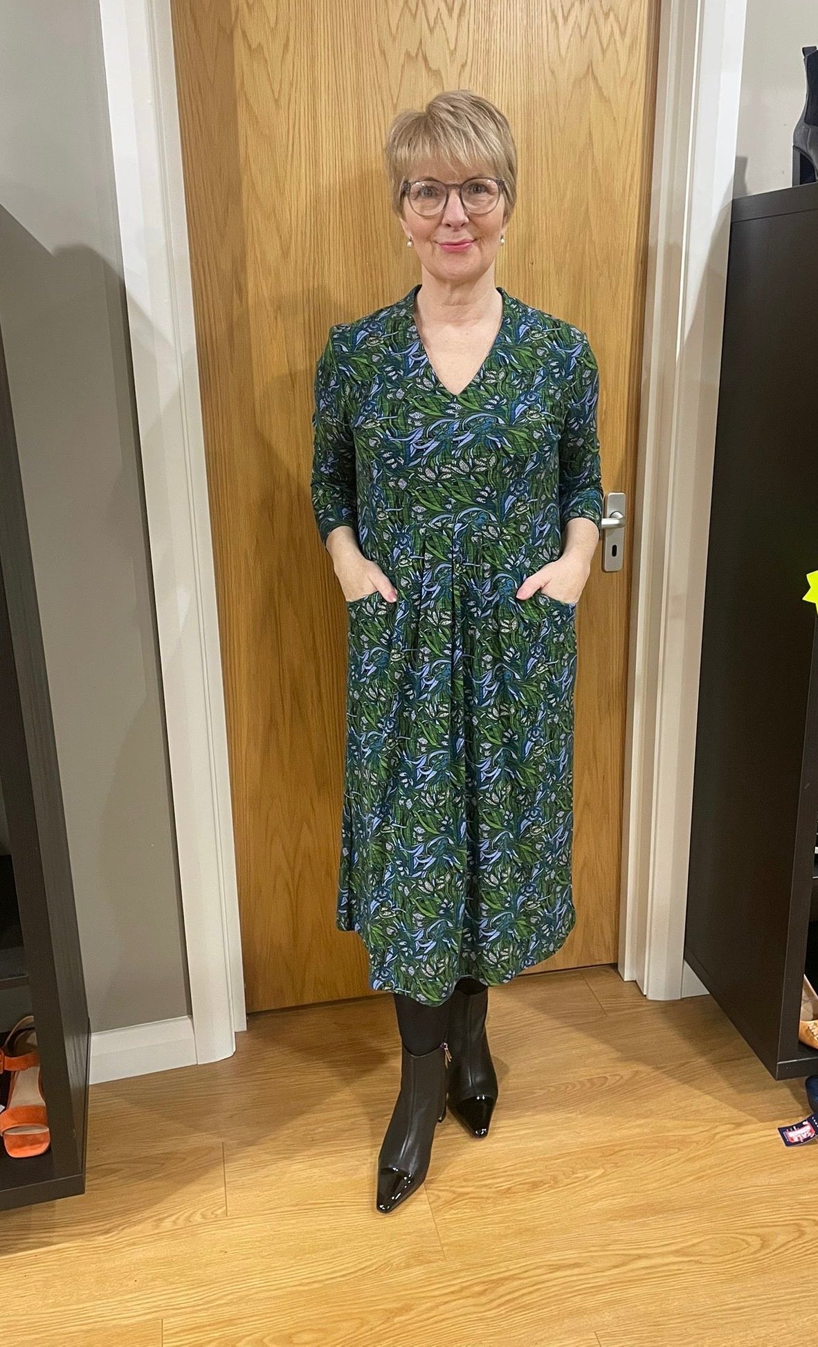 Adini Green/Blue Multi Dress