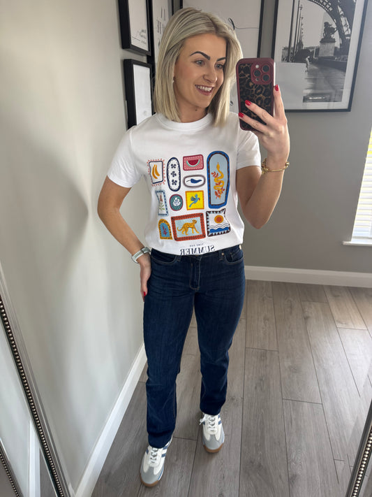 Rant & Rave Teagan Dark Blue Straight Jean