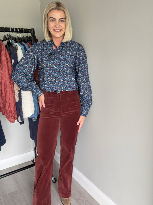 Rant & Rave Bridget Terracotta Cord Jean