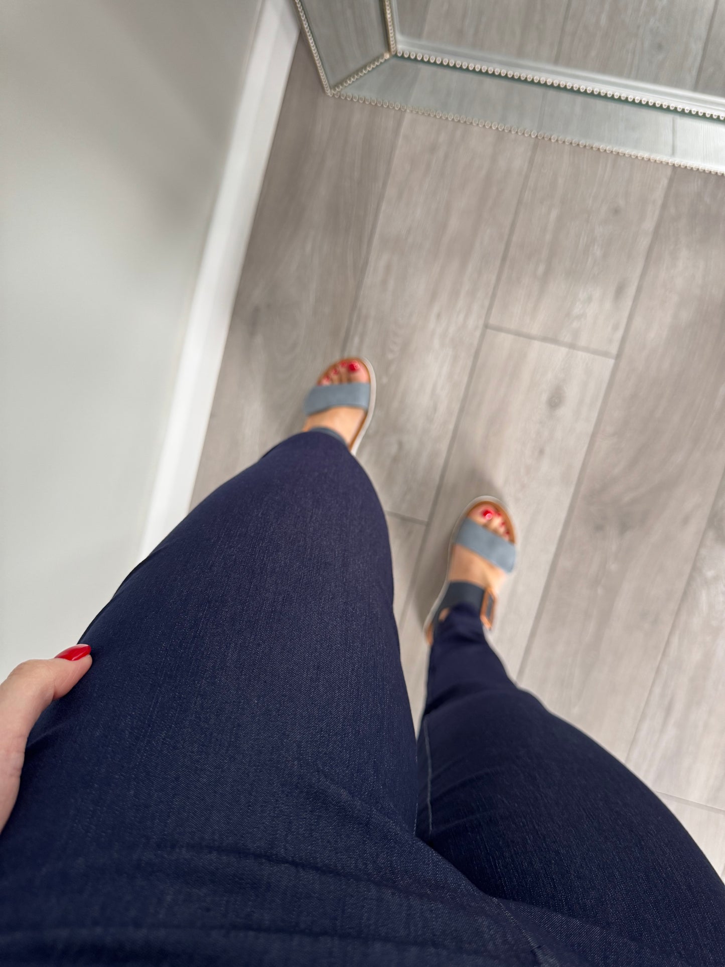 Pinns Denim Pull On Trousers