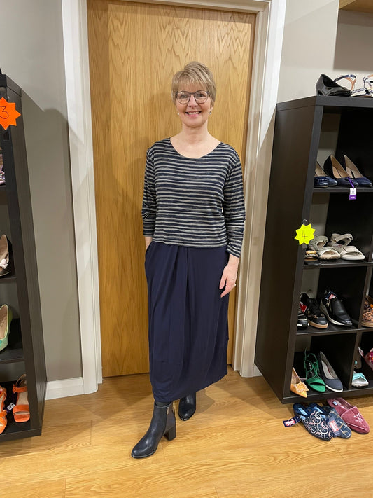 Adini Navy/Grey Dress