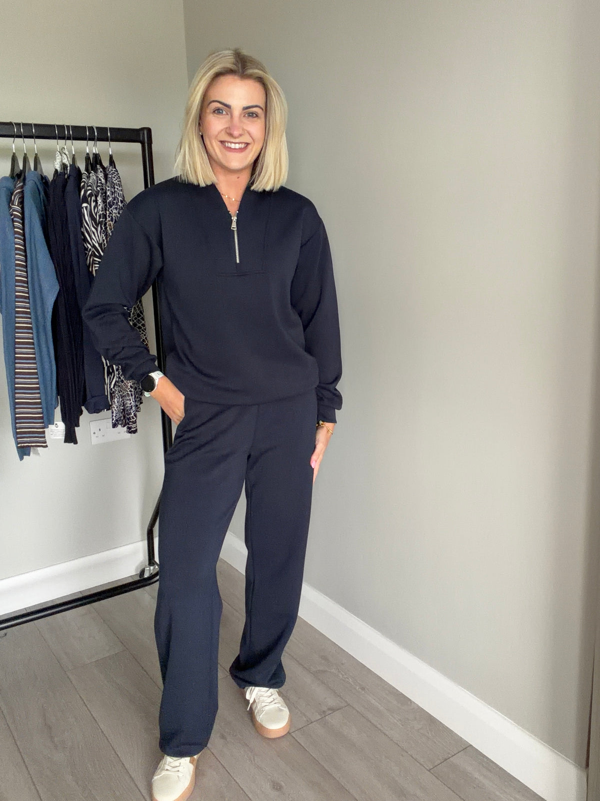 B.Young BYpusti Dark Sapphire Straight Pants