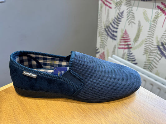 Goodyear Navy Mallory Mens Slipper