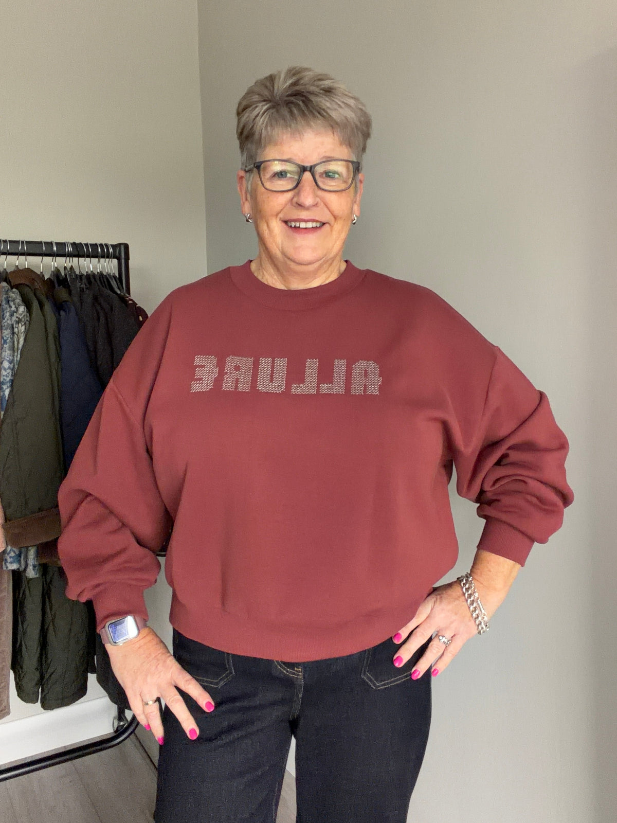 Kaffe KAmelanie Port Embroidered Sweatshirt