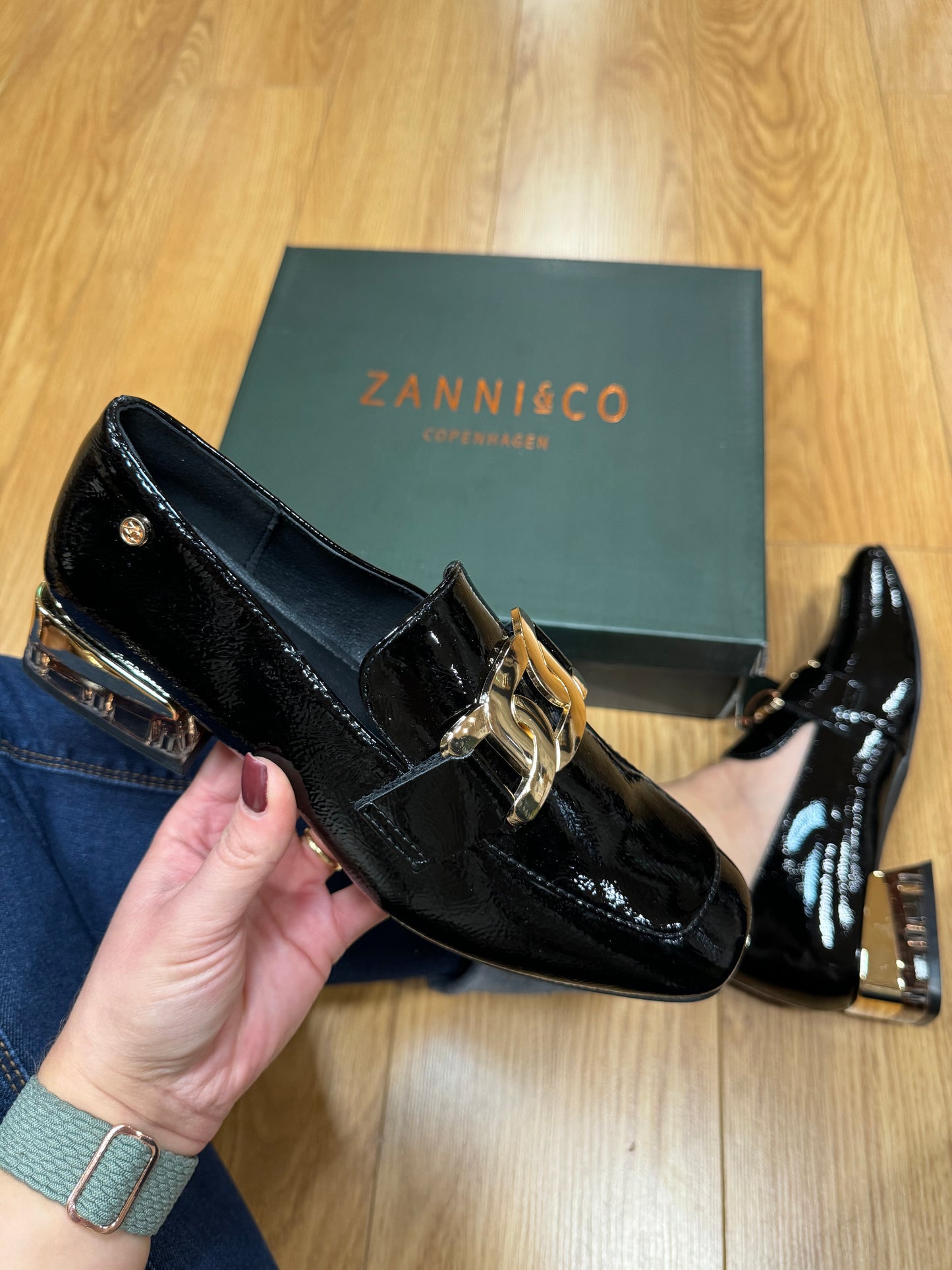 Zanni & Co Laocai Black Patent Loafer